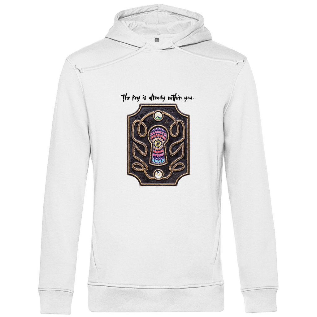 Herren Premium Bio Hoodie The key is already within you.
