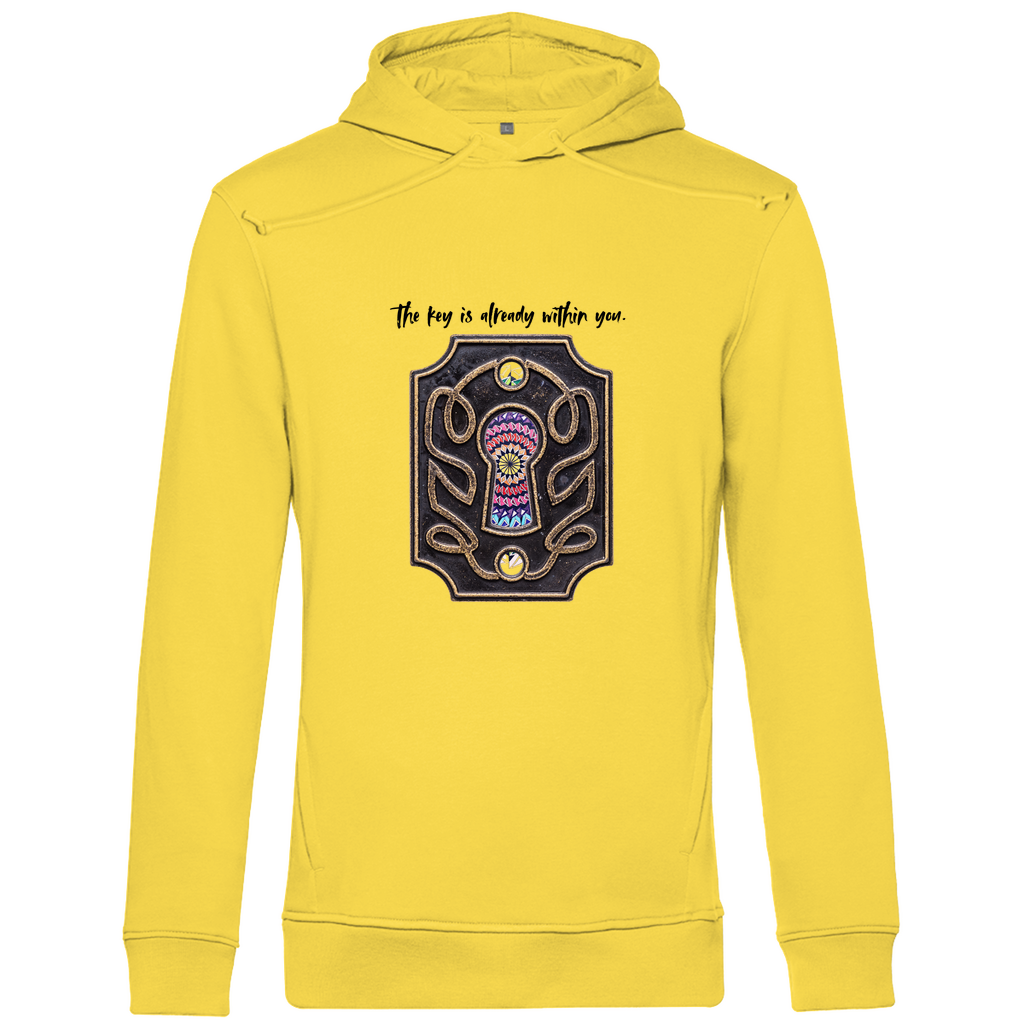 Herren Premium Bio Hoodie The key is already within you.