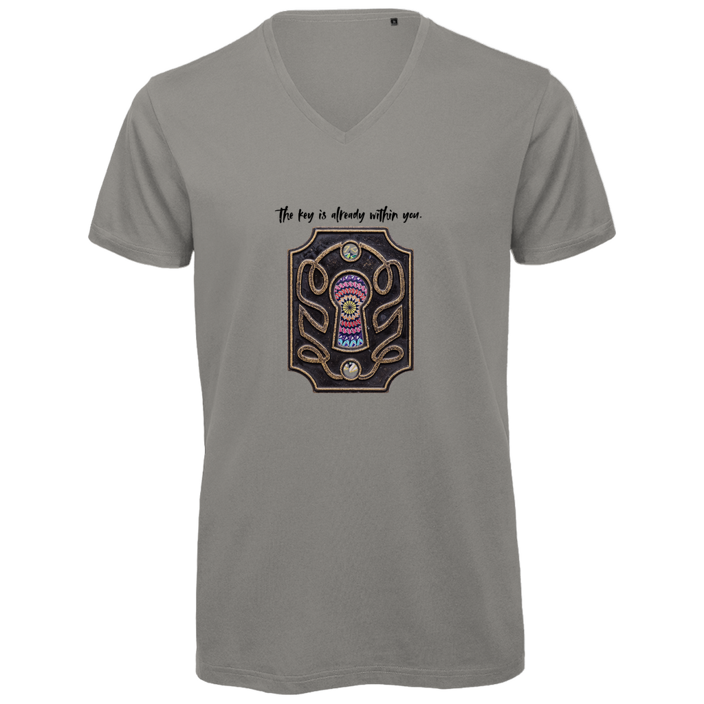 Herren Premium Bio V-Neck T-Shirt The key is already within you.